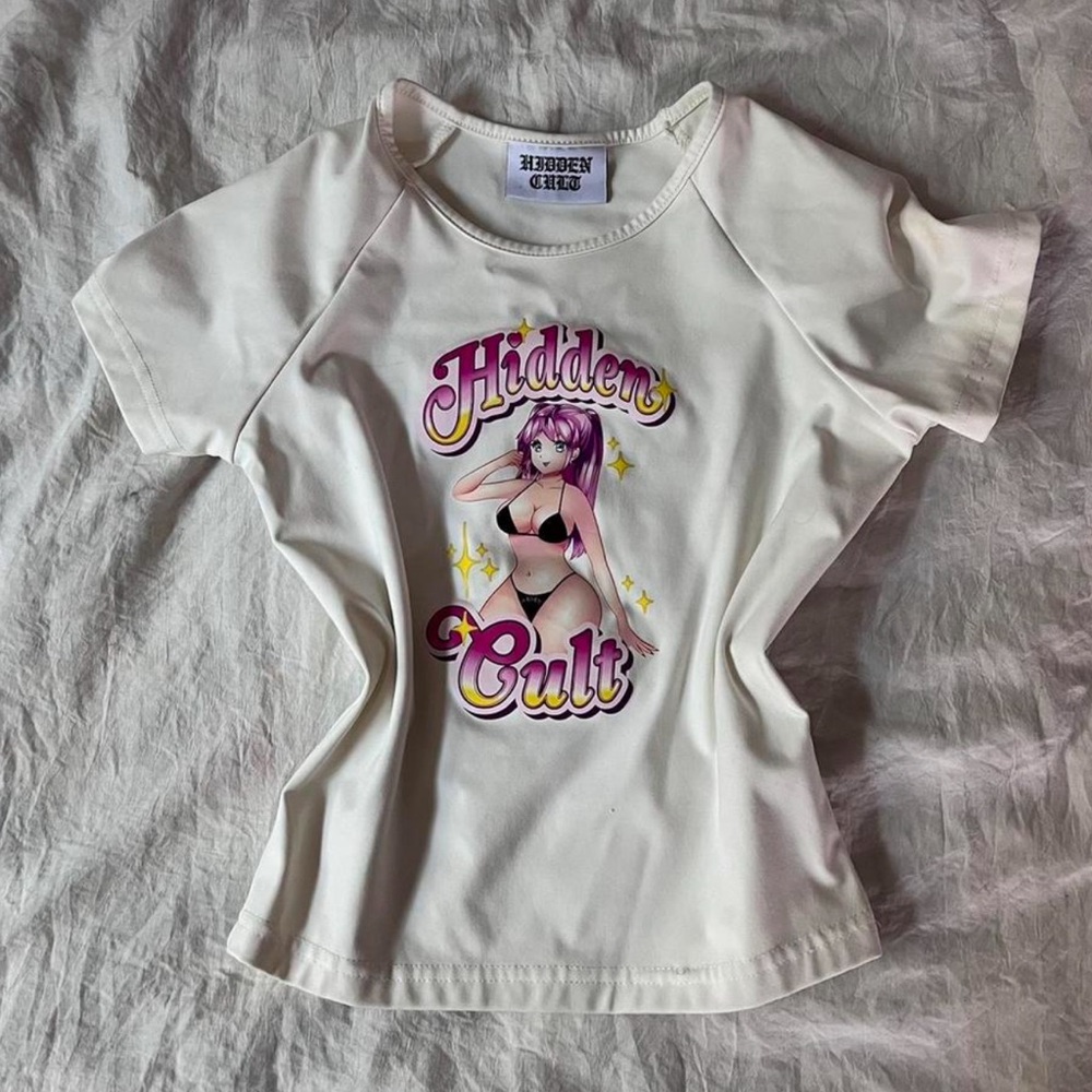 (SOLD on another platform) Hidden cult anime girl baby t